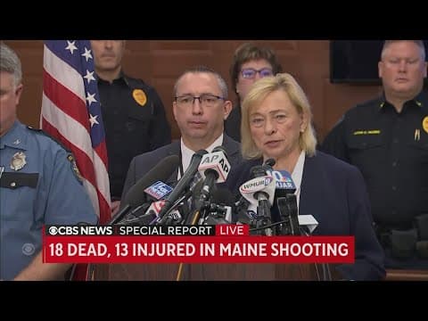 Maine officials give update on search for Lewiston mass shooting suspect