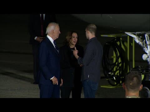 President Biden, VP Harris greet American prisoners freed from Russia