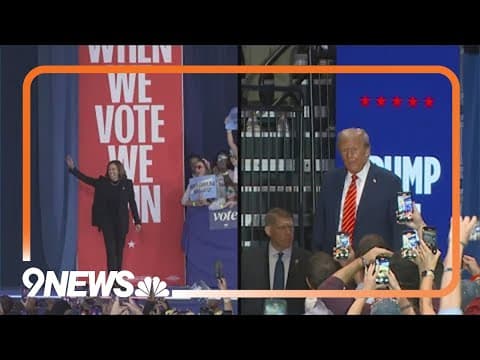 With 6 days left before Election Day, Harris and Trump rally supporters in battleground states