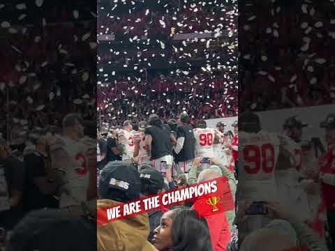 Ohio State Buckeyes celebrate National Championship