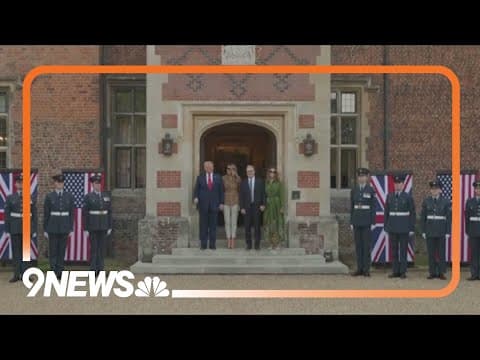 Trump meets British leaders in UK