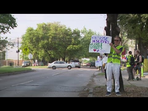 Houston residents protest changes to local projects, demand safer pedestrian and bike routes