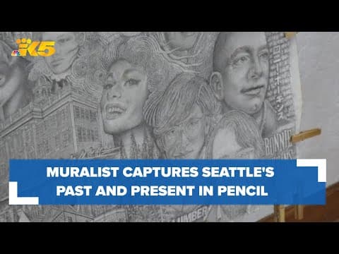 Muralist captures Seattle's past and present all in pencil