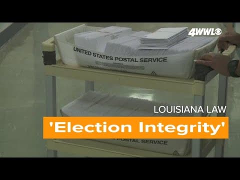 Group of 'Election Integrity' bills approved in Louisiana