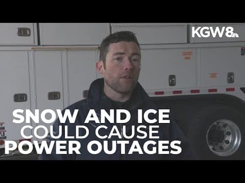 PGE, Pacific Power warn customers of potential outages due to snow, ice