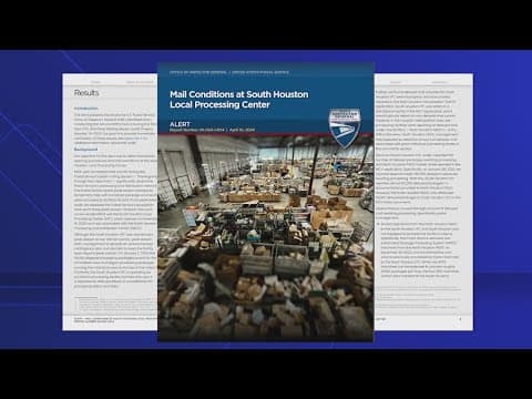 What Office of Inspector General found during audit of Missouri City USPS processing center