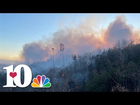 Fire crews working brush fire on Shell Mountain, no evacuations required at this time