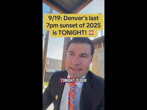 Denver's final 7 p.m. sunset arrives