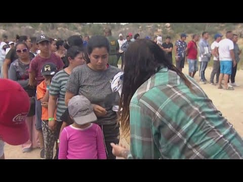 Hundreds of migrants in Jacumba searching for answers