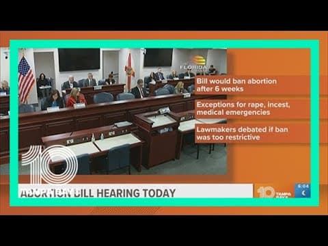 Florida committee to consider bill restricting abortions after 6 weeks