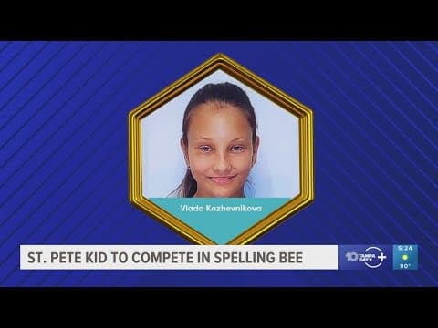 6th grader from St. Pete to compete in Scripps National Spelling Bee