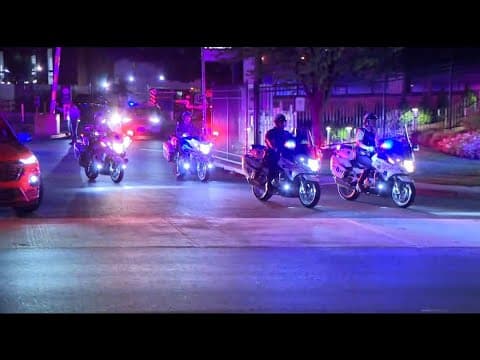 DC Police convoy honors fallen officer who was shot and killed while retrieving gun from storm drain
