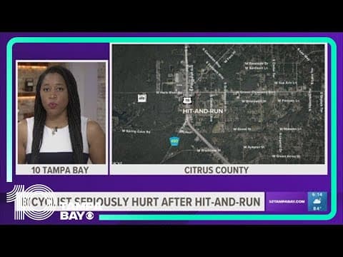 FHP: Bicyclist left with serious injuries after hit-and-run crash in Citrus County