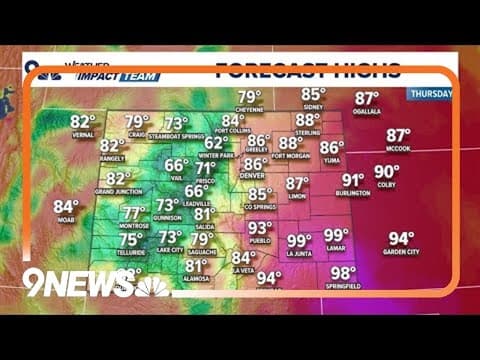 Denver weather | Cooler Thursday, scattered showers possible