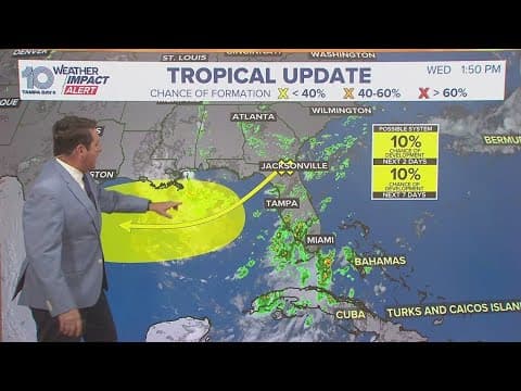 Tracking the tropics: Atlantic disturbance could move across Florida and into the Gulf