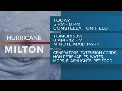 Astros Foundation hosts supply drive for those impacted by Hurricane Milton