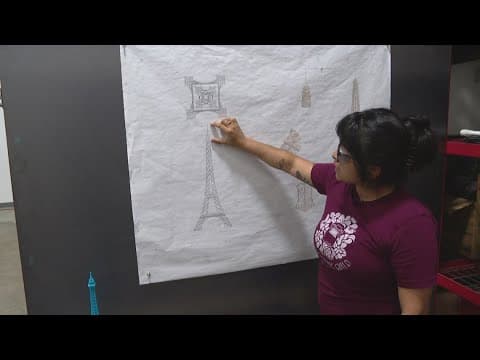 Latinas Welding Guild nearing completion of 14,000-pound Eiffel Tower replica