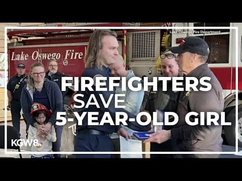 Lake Oswego first responders honored after saving 5-year-old girl