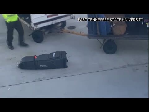 Delta apologizes after video shows handlers throw East Tennessee State golf clubs