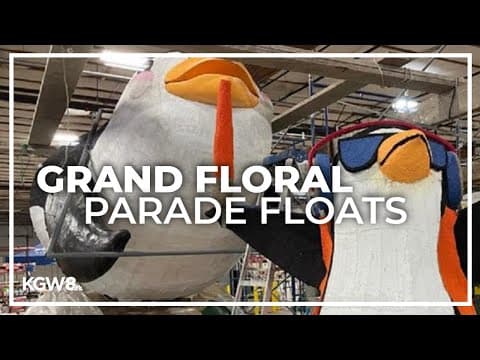A behind-the-scenes look at this year's Grand Floral Parade floats