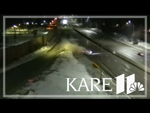 Rollover crash throws a person out of car onto 35W in Bloomington