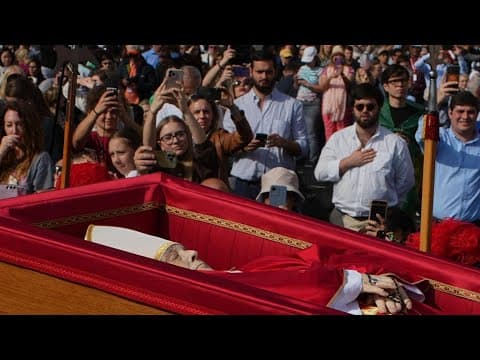 LIVE: Mourners line up to visit Pope Francis' body at the Vatican