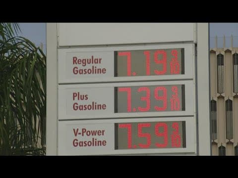 San Diego County gas rises 12.2 cents per gallon Friday to $6.32