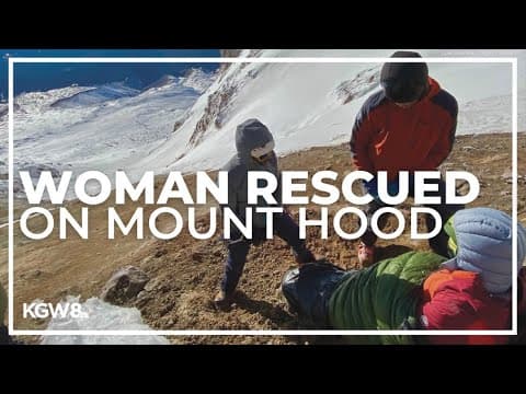 Woman rescued after falling several hundred feet on Mt. Hood