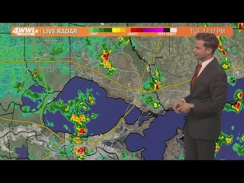 New Orleans Weather: Tropical showers Tuesday with less heat