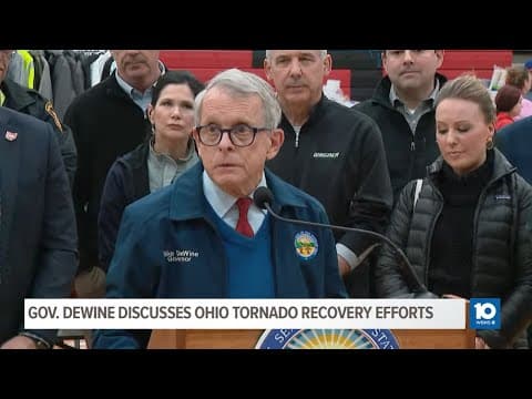 Ohio Tornado Updates: DeWine delivers remarks after touring tornado damage in Logan County