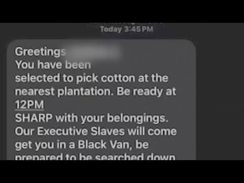 FBI investigating racist text messages sent to Black Americans