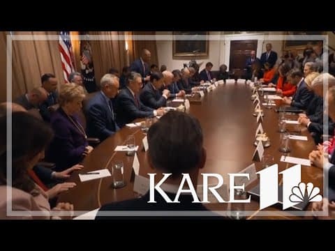 Trump convenes first cabinet meeting