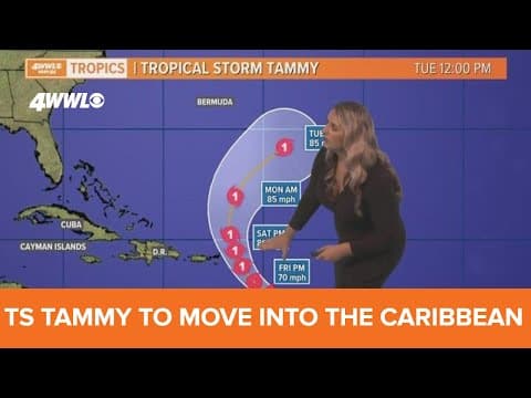 Thursday noon tropical update: Tropical Storm Tammy set to move in Carribean
