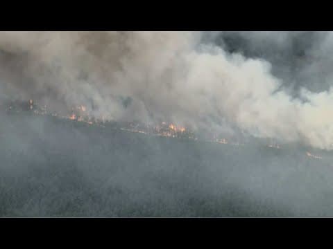 Wildfire burning in New Jersey