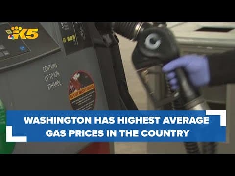 Washington state now has the highest average gas prices in the U.S.