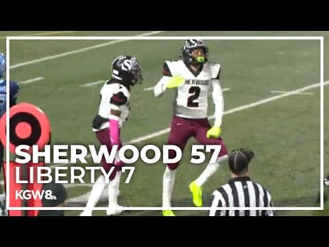 Sherwood loses shutout streak, but wins league title over Liberty | Friday Night Football