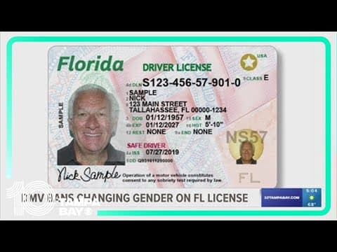 Gender change no longer supported for Florida driver's license after leaders throw out necessary req