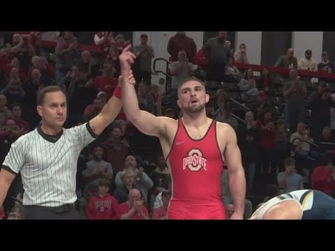 Ohio State wrestler returns to the mat more than 1 year after shooting