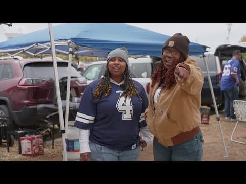 Fans celebrate Thanksgiving at AT&T Stadium while watching the Cowboys take on the Giants