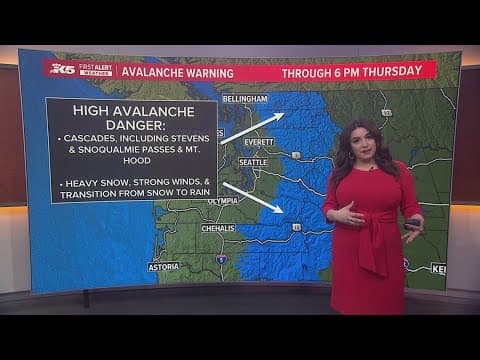 Avalanche Warning issued for Cascades Thursday after over a foot of snow falls