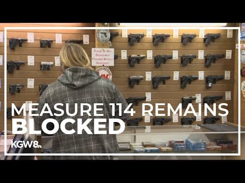 Judge extends pause on gun control law Measure 114