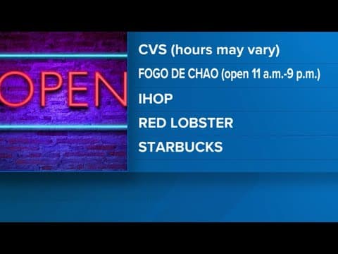 Here are some of the stores closed and open for Christmas