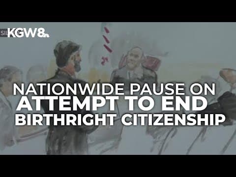 Federal judge pauses Trump’s birthright citizenship order again