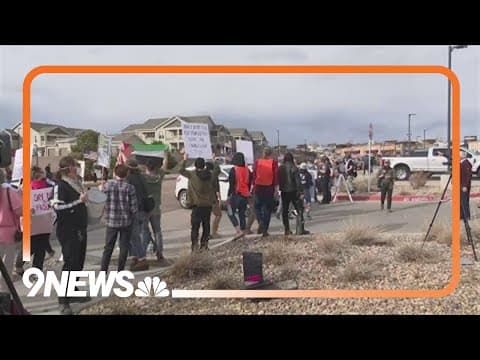 Protesters clash outside Colorado GOP event