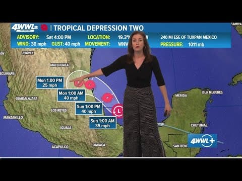 Tropical Depression Two forms in Bay of Campeche