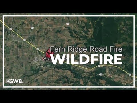 Fern Ridge Road wildfire in Marion County
