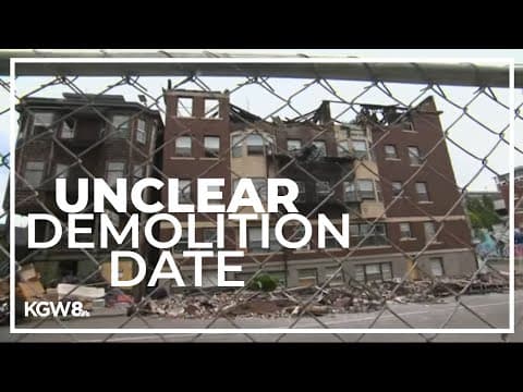 Demolition date for fire-gutted May Apartments still unclear