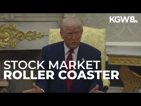 Stock market roller coaster Monday amid Trump tariff fears