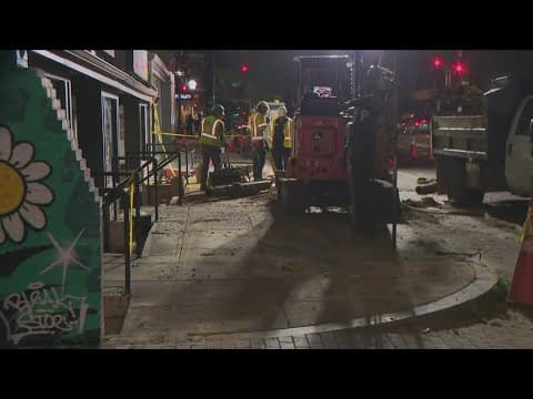 30 businesses have no water after water main break in Northwest DC