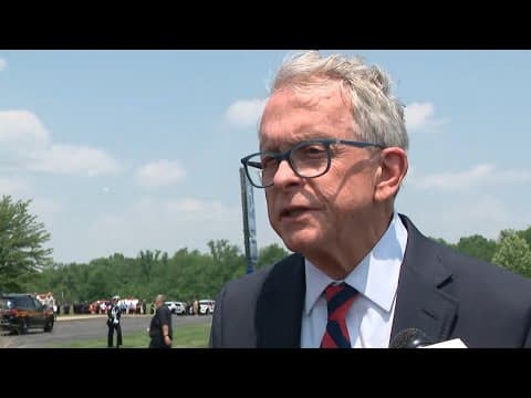 Gov. DeWine speaks at funeral of Morrow County deputy Daniel Sherrer